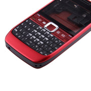 Full Housing Cover (Front Cover + Middle Frame Bezel + Battery Back Cover + Keyboard) for Nokia E63(Red)