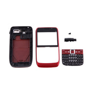 Full Housing Cover (Front Cover + Middle Frame Bezel + Battery Back Cover + Keyboard) for Nokia E63(Red)