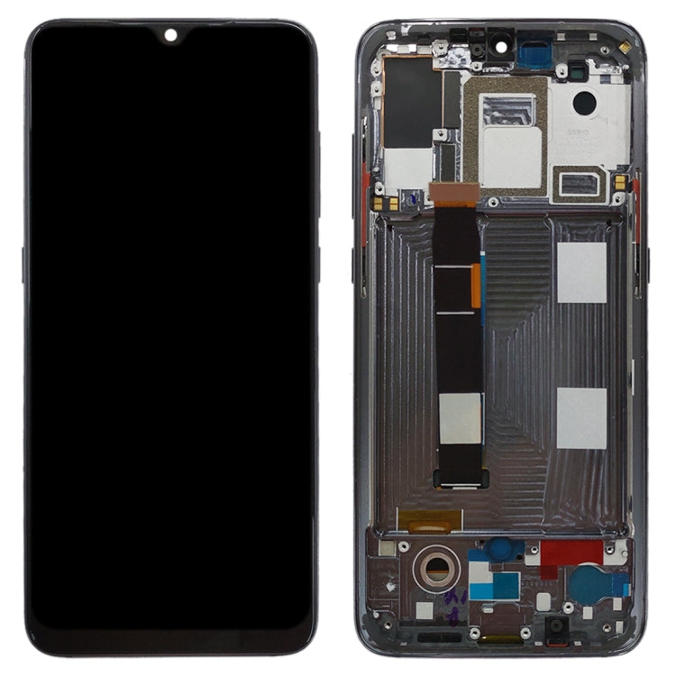 OLED LCD Screen for Xiaomi Mi 9 Digitizer Full Assembly with Frame(Black)
