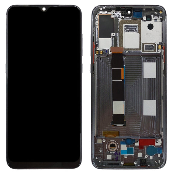 OLED LCD Screen for Xiaomi Mi 9 Digitizer Full Assembly with Frame(Black)
