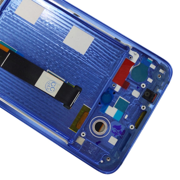 OLED LCD Screen for Xiaomi Mi 9 Digitizer Full Assembly with Frame(Blue)