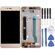 OEM LCD Screen for Asus ZenFone 3 Max / ZC520TL / X008D Digitizer Full Assembly with Frame���Gold)