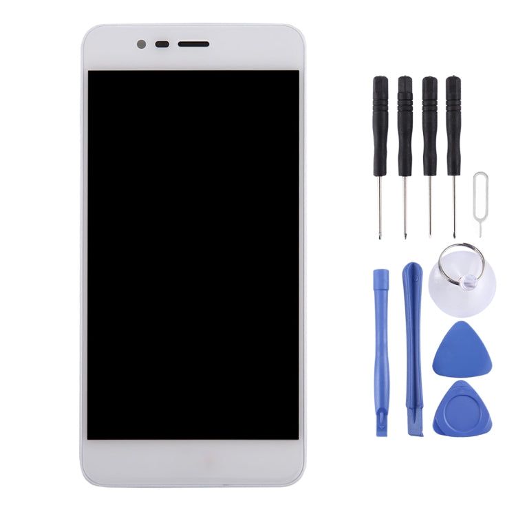 OEM LCD Screen for Asus ZenFone 3 Max / ZC520TL / X008D Digitizer Full Assembly with Frame���White)