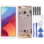 Original LCD Screen for for LG G6 / H870 / H870DS / H872 / LS993 / VS998 / US997 Digitizer Full Assembly with Frame7(Gold)