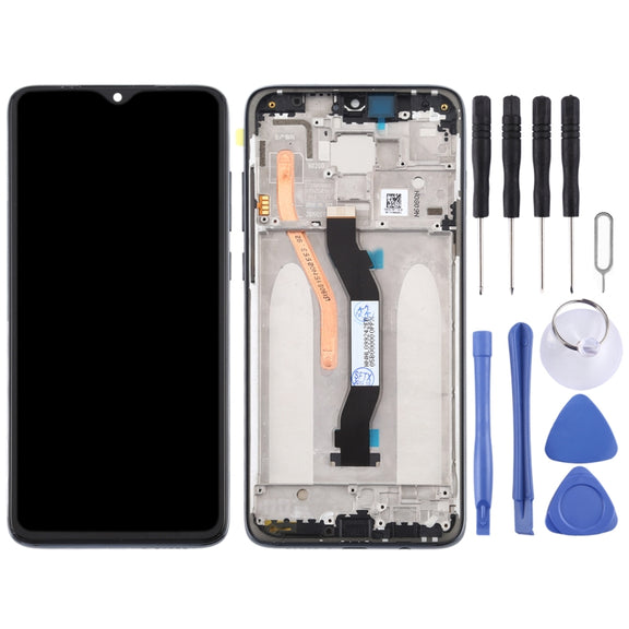 TFT LCD Screen for Xiaomi Redmi Note 8 Pro Digitizer Full Assembly with Frame (Double SIM Card Version)(Black)