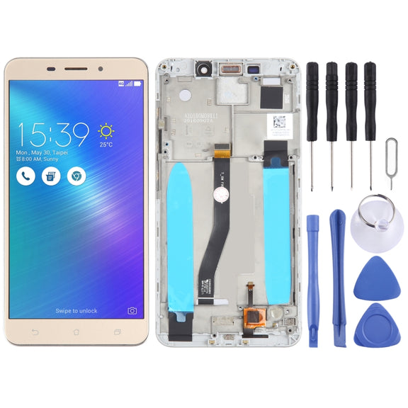 OEM LCD Screen for Asus ZenFone 3 Laser ZC551KL Z01BDC Digitizer Full Assembly with Frame���Gold)