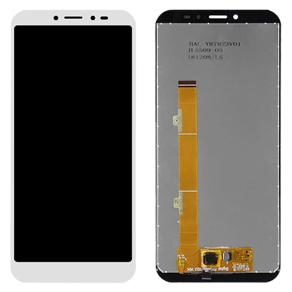 LCD Screen and Digitizer Full Assembly for Alcatel 1S (2019) OT5024 5024 5024D 5024A 5024J(White)