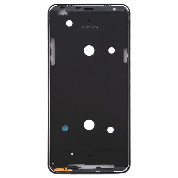 Front Housing LCD Frame Bezel Plate for LG Q Stylo 4 Q710 Q710MS Q710CS (Black)
