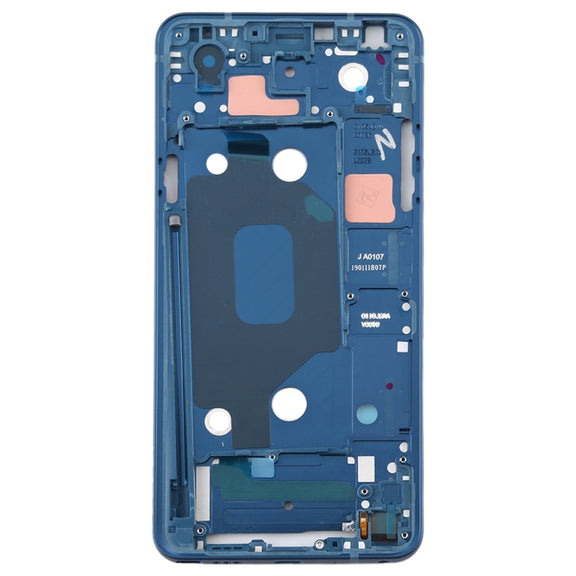 Front Housing LCD Frame Bezel Plate for LG Q Stylo 4 Q710 Q710MS Q710CS (Blue)