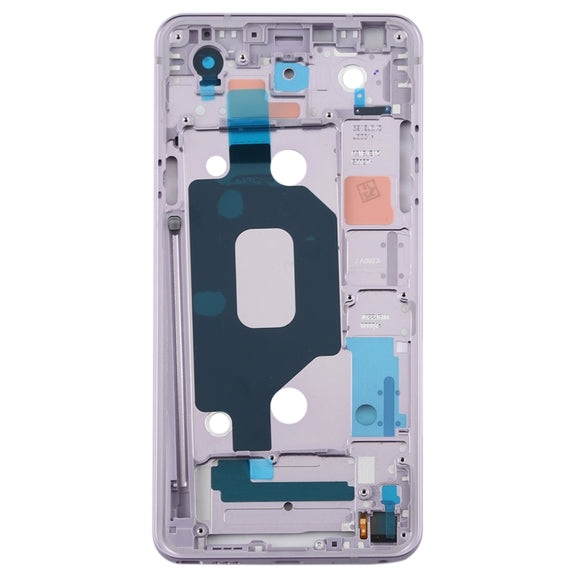Front Housing LCD Frame Bezel Plate for LG Q Stylo 4 Q710 Q710MS Q710CS (Purple)