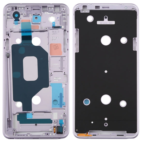 Front Housing LCD Frame Bezel Plate for LG Q Stylo 4 Q710 Q710MS Q710CS (Purple)