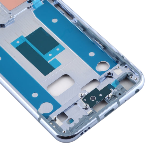 Front Housing LCD Frame Bezel Plate for LG Q70 (Baby Blue)