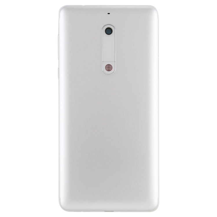 Battery Back Cover with Camera Lens & Side Keys for Nokia 5(White)
