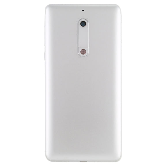 Battery Back Cover with Camera Lens & Side Keys for Nokia 5(White)
