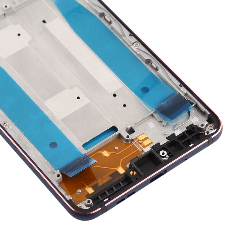 Front Housing LCD Frame Bezel Plate for Nokia 3.1 TA-1049 TA-1057 TA-1063 TA-1070 (Blue)