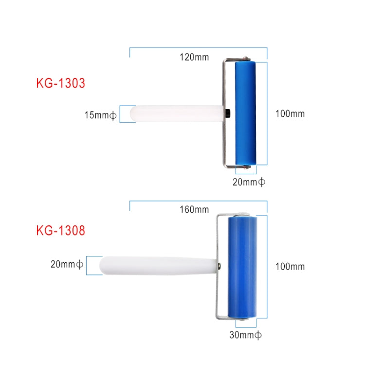 Kaisi 1303 Silicone Roller Tool Mobile Cell Phone Screen Protector Pasting Roller Wheel LCD OCA Polarizing Tools