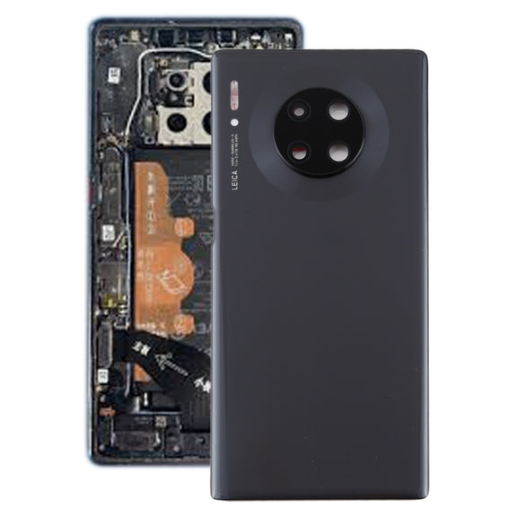 Original Battery Back Cover with Camera Lens for Huawei Mate 30 Pro(Black)