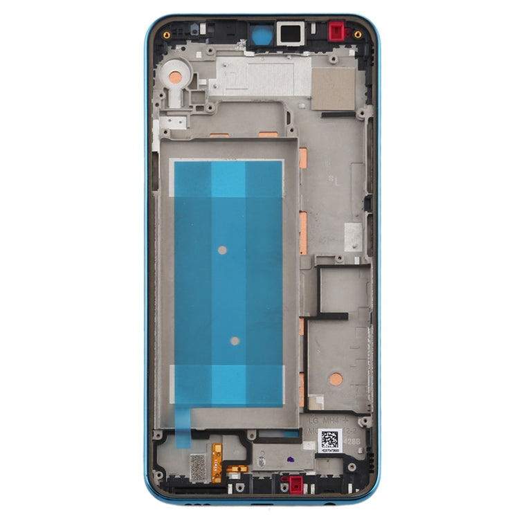 Front Housing LCD Frame Bezel Plate for LG K50 / K12 MAX / LMX520BMW / LMX520EMW(Single SIM Version)(Blue)