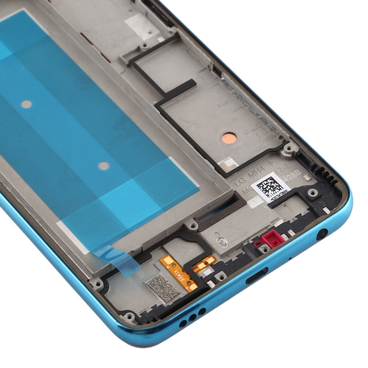 Front Housing LCD Frame Bezel Plate for LG K50 / K12 MAX / LMX520BMW / LMX520EMW(Single SIM Version)(Blue)