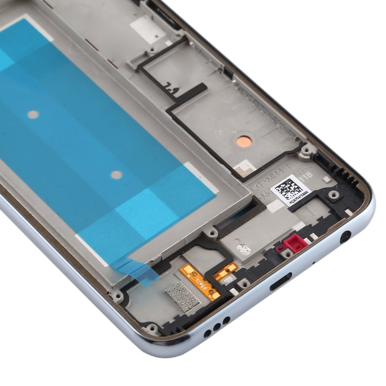 Front Housing LCD Frame Bezel Plate for LG K50 / K12 MAX / LMX520BMW / LMX520EMW(Single SIM Version)(Silver)