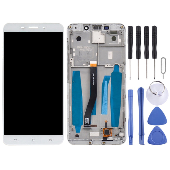 OEM LCD Screen for Asus ZenFone 3 Laser ZC551KL Z01BD Digitizer Full Assembly with Frame���White)