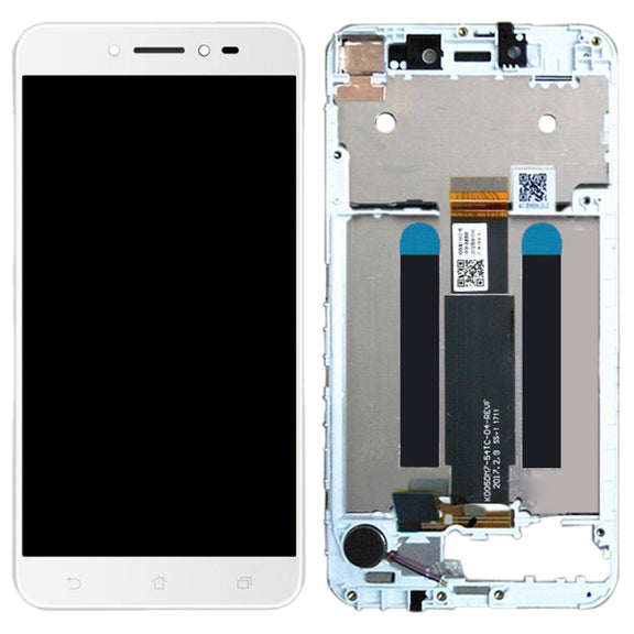 OEM LCD Screen for Asus ZenFone Live ZB501KL X00FD A007 Digitizer Full Assembly with Frame���White)