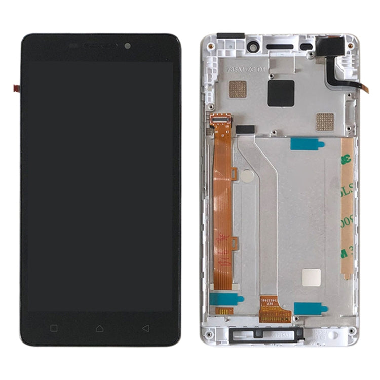 OEM LCD Screen for Lenovo Vibe P1m P1ma40 P1mc50 Digitizer Full Assembly with Frame (White)