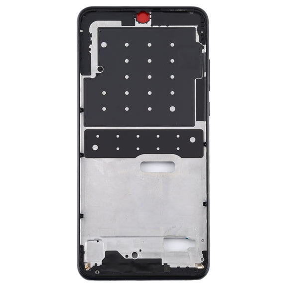 Middle Frame Bezel Plate with Side Keys for Huawei Nova 4e(Black)