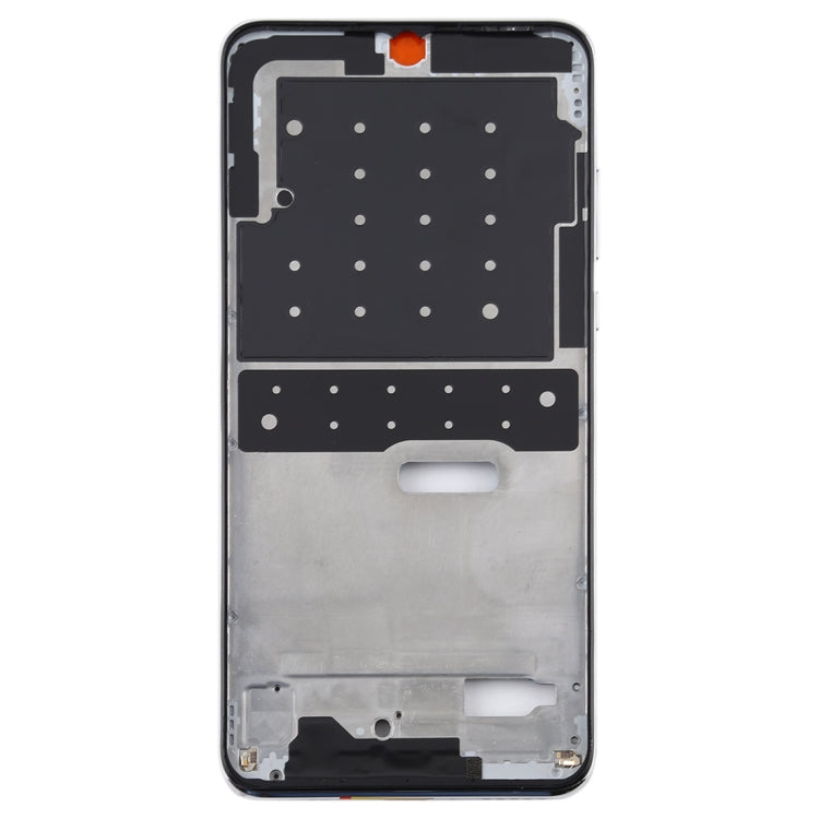Middle Frame Bezel Plate with Side Keys for Huawei Nova 4e(White)