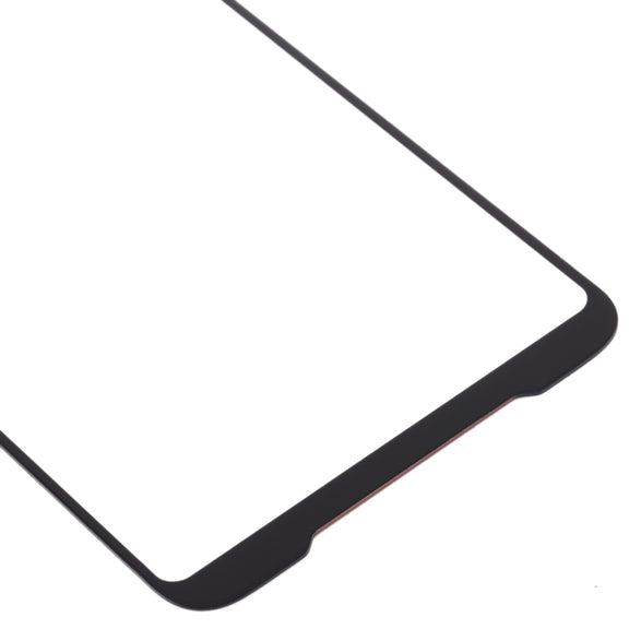 Front Screen Outer Glass Lens for Asus ROG Phone II ZS660KL (Black)