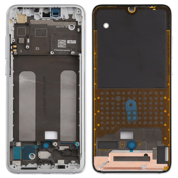 Front Housing LCD Frame Bezel Plate for Xiaomi Mi CC9 / 9 Lite(Silver)