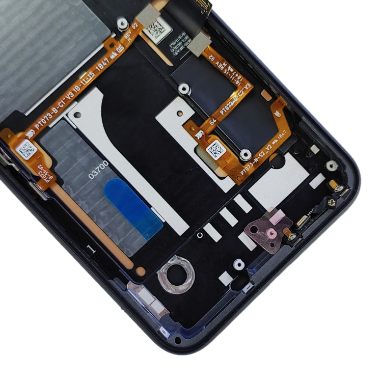 Original LCD Screen for Google Pixel 4 Digitizer Full Assembly with Frame (Black)