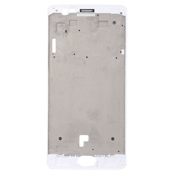 For OnePlus 3 / 3T / A3003 / A3000 / A3100 Front Housing LCD Frame Bezel Plate (White)