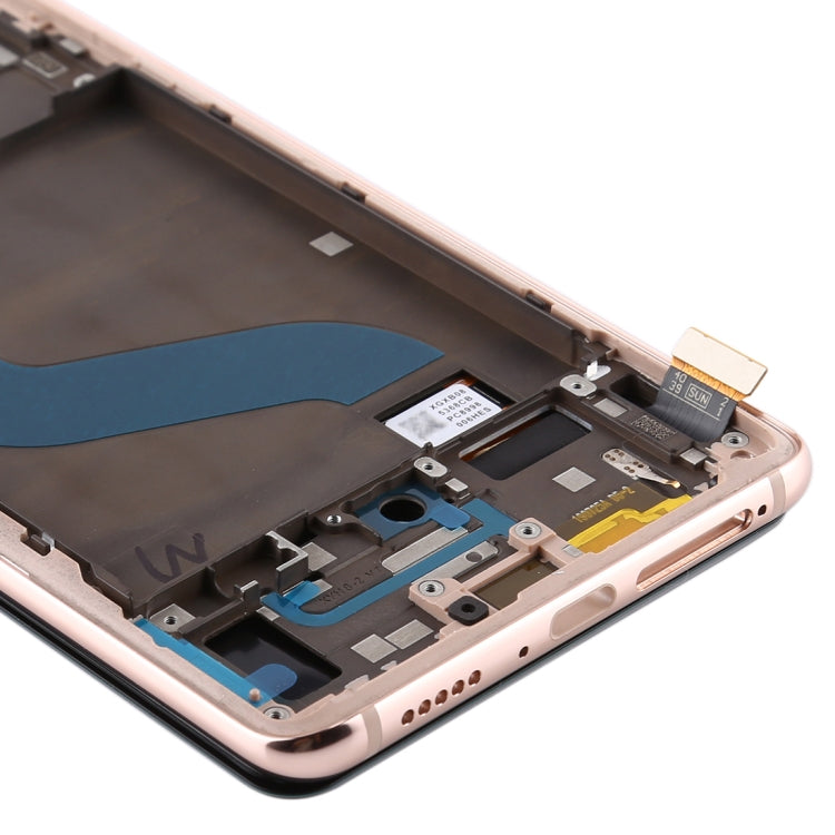 OLED LCD Screen for Xiaomi Redmi K20 / Redmi K20 Pro / 9T Pro Digitizer Full Assembly with Frame(Gold)