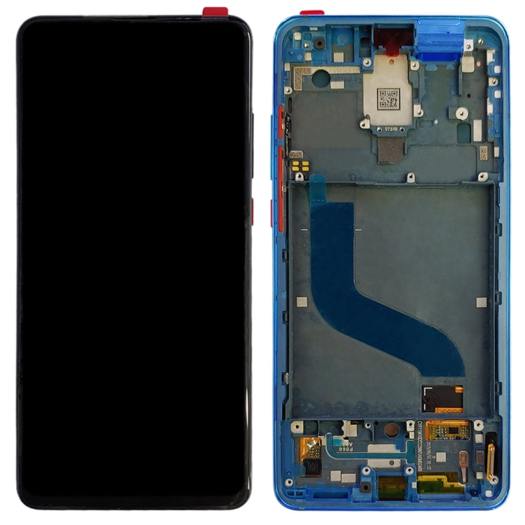 OLED LCD Screen for Xiaomi Redmi K20 / Redmi K20 Pro / 9T Pro Digitizer Full Assembly with Frame(Blue)