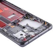 Original Middle Frame Bezel Plate with Side Keys for Huawei P40 Pro(Black)