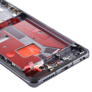 Original Middle Frame Bezel Plate with Side Keys for Huawei P40 Pro(Black)