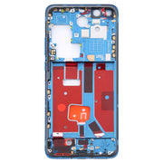 Original Middle Frame Bezel Plate with Side Keys for Huawei P40 Pro(Blue)