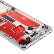 Original Middle Frame Bezel Plate with Side Keys for Huawei P40 Pro(Silver)
