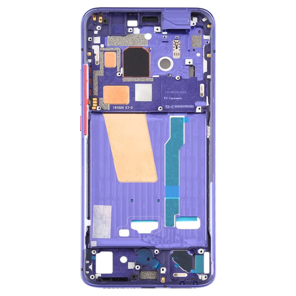 Front Housing LCD Frame Bezel Plate With Side Keys for Xiaomi Redmi K30 Pro (Purple)