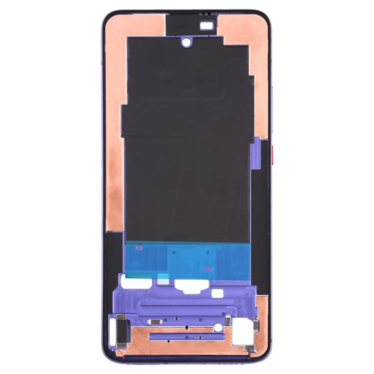 Front Housing LCD Frame Bezel Plate With Side Keys for Xiaomi Redmi K30 Pro (Purple)