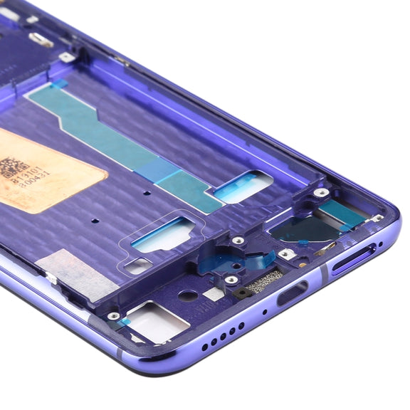 Front Housing LCD Frame Bezel Plate With Side Keys for Xiaomi Redmi K30 Pro (Purple)