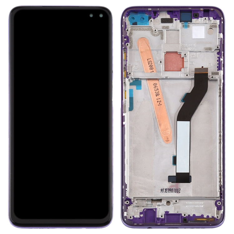 Original LCD Screen for Xiaomi Redmi K30 5G Digitizer Full Assembly with Frame(Purple)