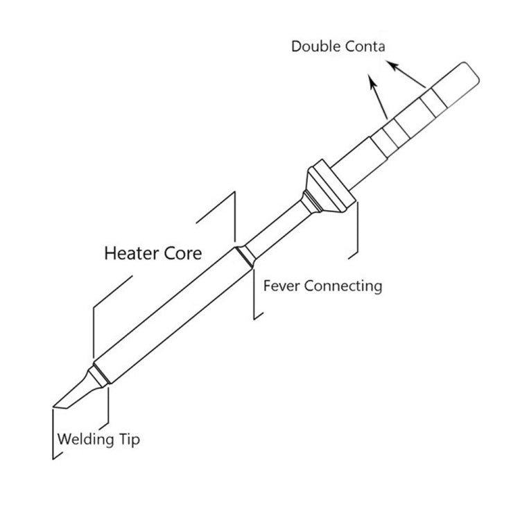 QUICKO TS100 Lead-free Electric Soldering Iron Tip, TS-I