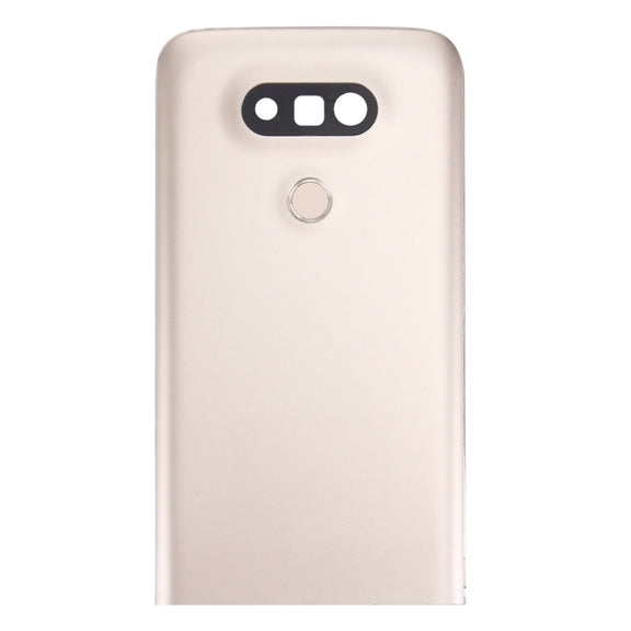 Metal Back Cover with Back Camera Lens & Fingerprint Button for LG G5(Gold)