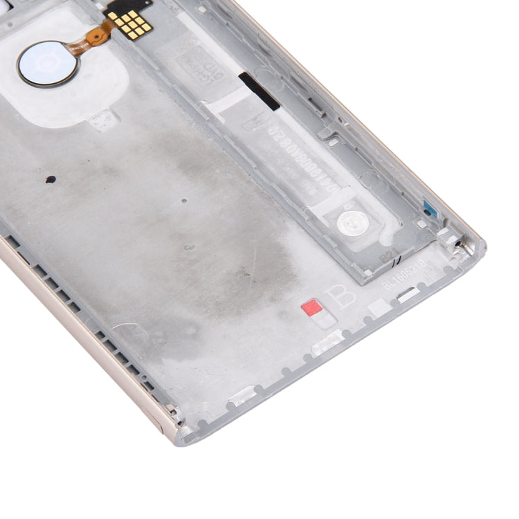 Metal Back Cover with Back Camera Lens & Fingerprint Button for LG G5(Gold)