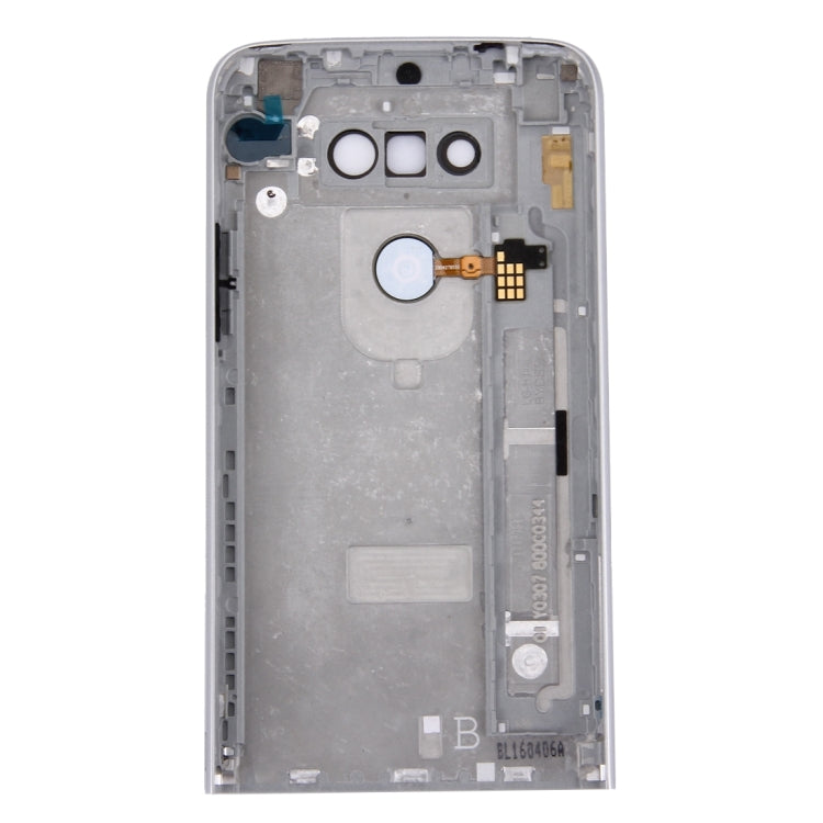 Metal Back Cover with Back Camera Lens & Fingerprint Button for LG G5(Silver)