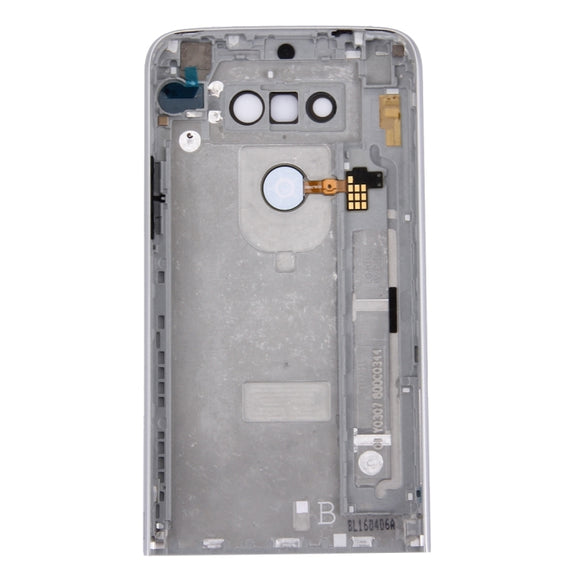 Metal Back Cover with Back Camera Lens & Fingerprint Button for LG G5(Silver)