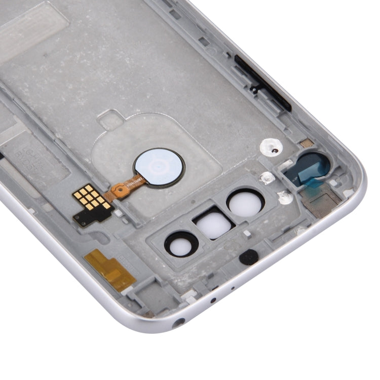 Metal Back Cover with Back Camera Lens & Fingerprint Button for LG G5(Silver)
