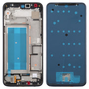 Front Housing LCD Frame Bezel Plate for LG K50 / K12 MAX / LMX520BMW / LMX520EMW(Double SIM Version) (Black)